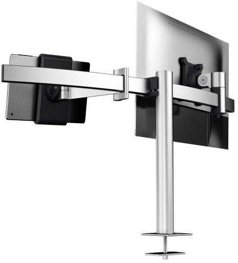 Durable Monitor desk mount 508823 1 Display(s) 53,3 cm (21") - 86,4 cm (34") Silver Rotatable, Height-adjustable, Tiltab-6