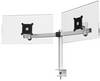 Durable 508523 Monitor desk mount 2 Display(s) 53,3 cm (21") - 68,6 cm (27") Silver Rotatable, Tiltable, Height-adjustable