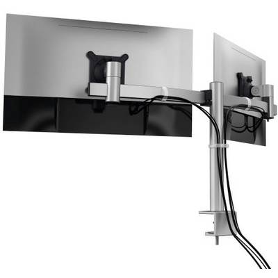 Durable 508523 Monitor desk mount 2 Display(s) 53,3 cm (21") - 68,6 cm (27") Silver Rotatable, Tiltable, Height-adjustab-6