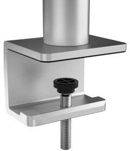 Durable 508523 Monitor desk mount 2 Display(s) 53,3 cm (21") - 68,6 cm (27") Silver Rotatable, Tiltable, Height-adjustab-9