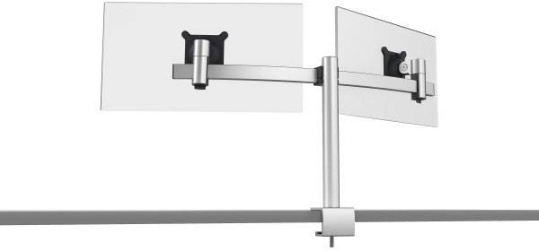 Durable 508523 Monitor desk mount 2 Display(s) 53,3 cm (21") - 68,6 cm (27") Silver Rotatable, Tiltable, Height-adjustab-11