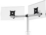durable monitor holder for 2 monitors, table lead-through