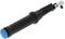 Torque screwdriver set with black handle and blue end, for precise control in mechanical applications.