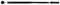 A black selfie stick with a blue accent and a rubberised grip, extended and positioned horizontally.