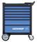 Blue tool trolley with multiple drawers, black-framed. 'GEDORE' and 'GTT limited edition' logo on the front.