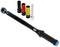 Torque wrench set with four colour-coded sockets and extension, for fine adjustment during assembly work.