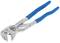 An adjustable pliers with blue handles, suitable for various tasks, recognisable by its robust construction and versatility.
