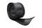 A roll of black insulating tape with a woven structure, partially unrolled. Ideal for cable management and protection.