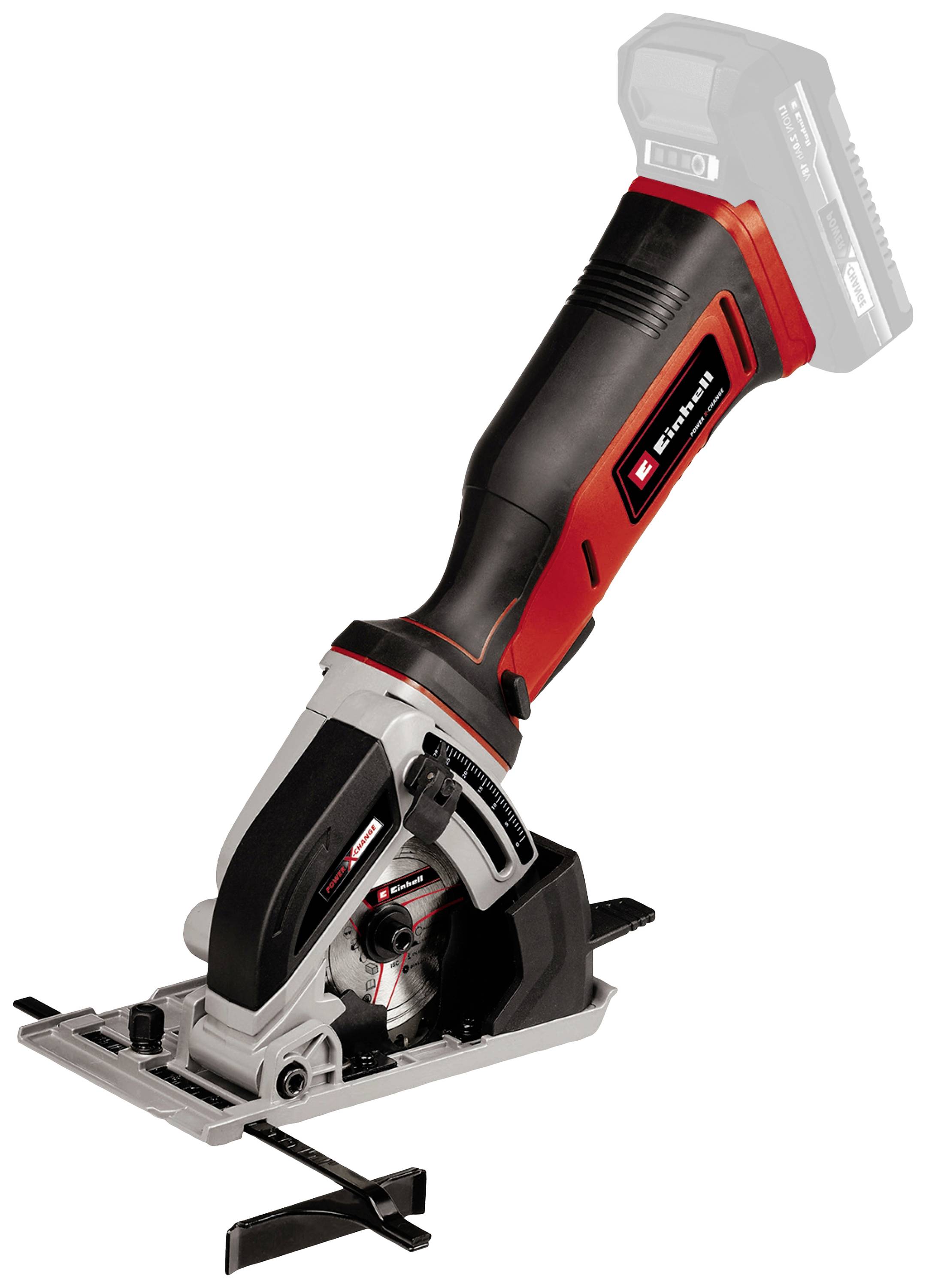 Einhell Power X-Change TE-CS 18/89 Li - Solo Mini handheld circular saw w/o battery, incl. cutting disc 18 V