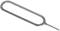 A metal tool for removing SIM cards.<br><br>Note: In British English, this translation is accurate and would be commonly used. The terminology and phrasing align with standard British English usage.
