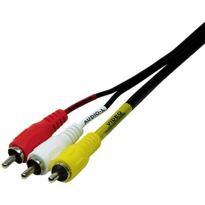 Buy LogiLink SCART RCA TV/receiver Cable [1x SCART plug 3x RCA