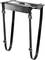 'LogiLink' wall mount with adjustable straps for secure device mounting. Black metal with buckle-adjustable straps.