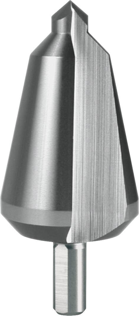 Metal countersink with a cylindrical shaft, suitable for drilling holes in various materials to create countersinks.