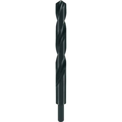 Metal drill bit in close-up with spiral cutting edges, suitable for precise drilling in various metals.