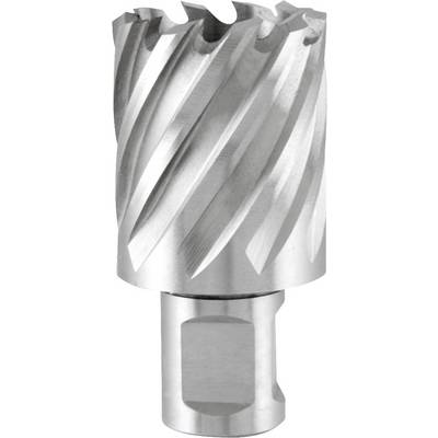 Silver metal drill bit with spiral-ground cutting edges, suitable for precise drilling in hard materials.