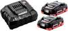 Metabo 685191000 Basic-Set 2 x LiHD 4.0 Ah SE Tool battery and charger 18 V 4 Ah LiHD