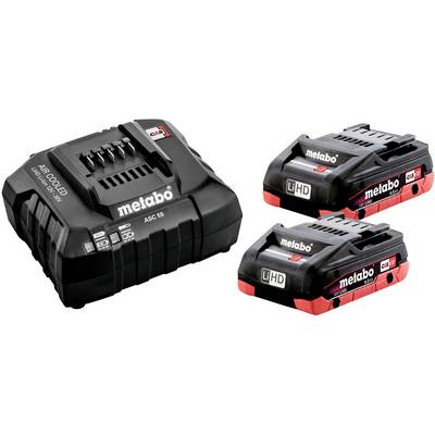 Metabo 685191000 Basic-Set 2 x LiHD 4.0 Ah SE Tool battery and charger 18 V 4 Ah LiHD-0