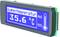 A digital display shows the outside temperature as '35.6°C'. Symbols for maximum and minimum are visible on the right.