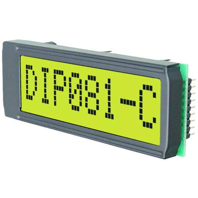 DISPLAY VISIONS Seven-segment display Yellow  11.48 mm 5 V No. of digits: 1 EADIP081 CNLED 