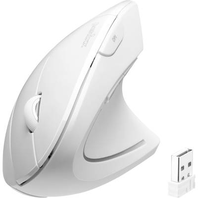Perixx PERIMICE-713 N W Ergonomic mouse Radio White 6 Buttons 1000 dpi, 1500 dpi, 2000 dpi