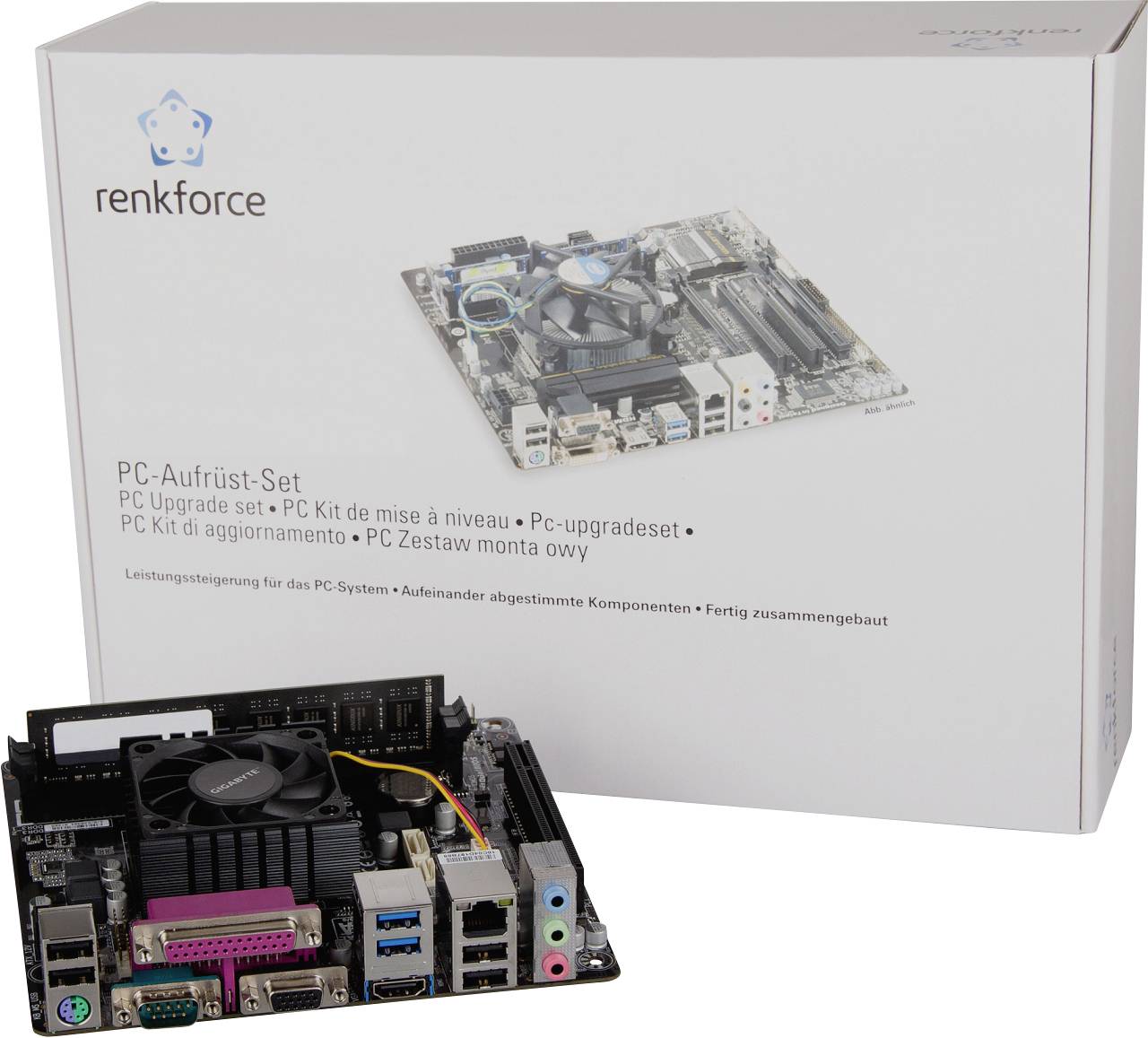 Renkforce PC tuning kit AMD E1 AMD E1-6010 APU (2 x 1.4 GHz) 8 GB AMD Radeon R2 Mini-ITX