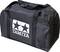 Black sports bag with two handles and the white 'Tamiya' logo on the side, consisting of two stars and the lettering.