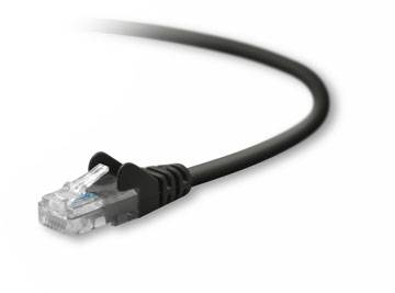 Belkin A3L791b50CM-BKS RJ45 Network cable, patch cable CAT 5e U/UTP 0.50 m Black 1 pc(s)-0