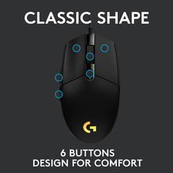 Gaming G203 LIGHTSYNC Gaming mouse Optical Black 6 Buttons |