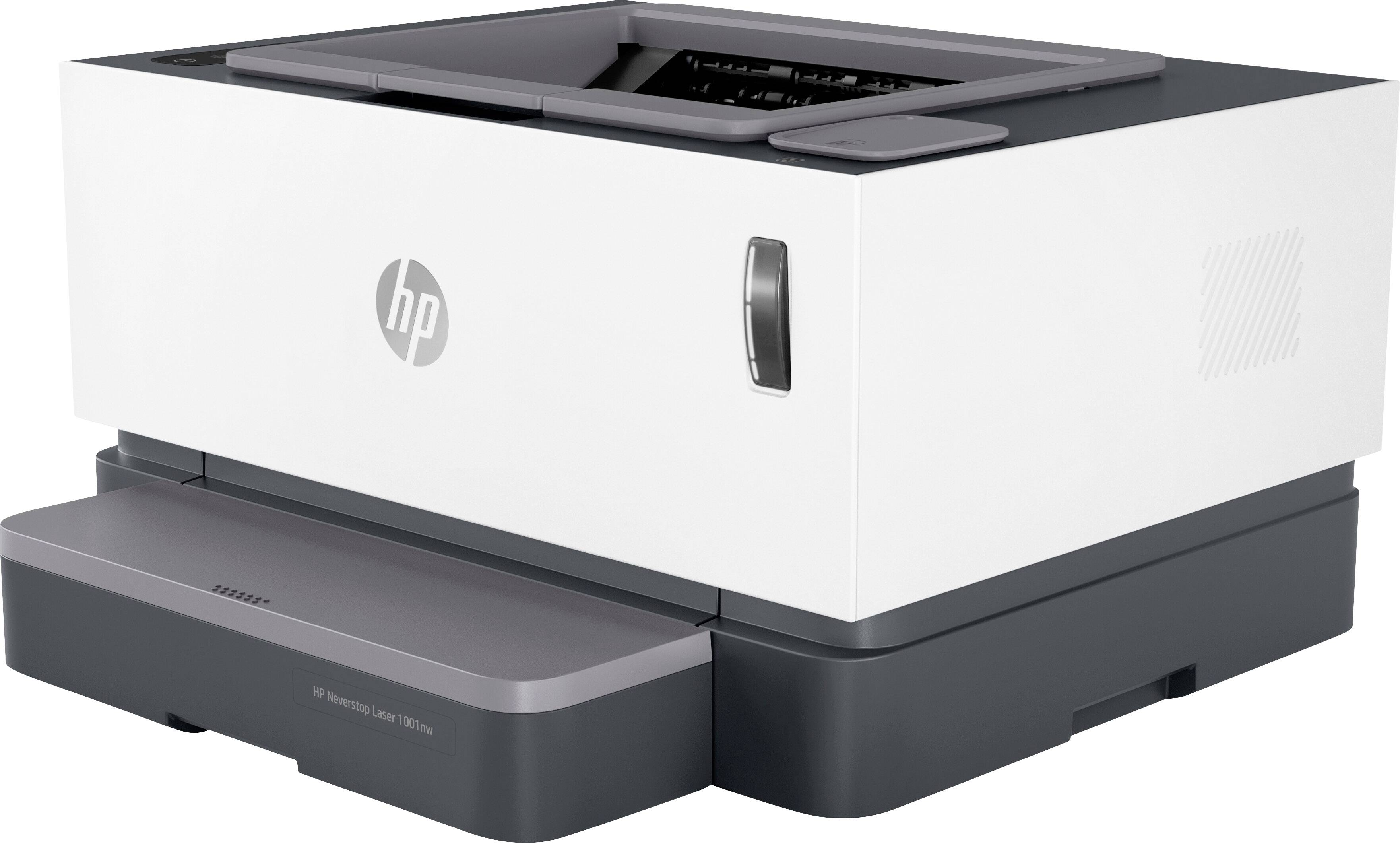 HP Neverstop Laser 1001nw Monochrome laser printer A4 20 pages/min 600 x 600 dpi Toner refill system, LAN, Wi-Fi