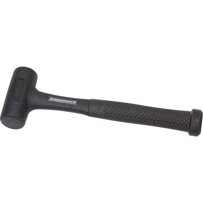 A black, rubberised soft-faced hammer with a long handle and the inscription 'Pedderhaus'. Suitable for gentle hammering.