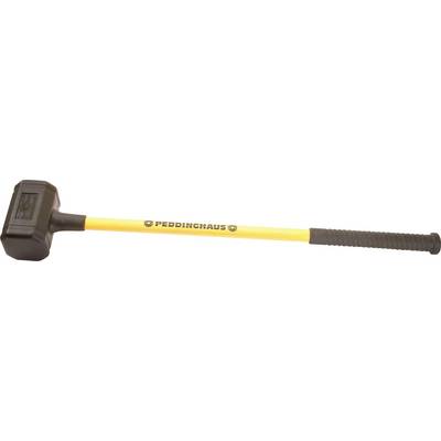 A large sledgehammer with a yellow handle and black grip, with the brand name 'Peddinghaus' printed on the handle.