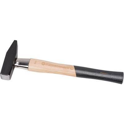 A hammer with a light wooden handle and black head lies diagonally. 'Peddinghaus' is written on the handle, indicating the manufacturer.