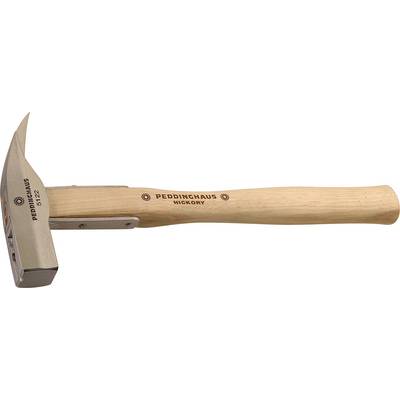 A hammer with a wooden handle, the brand name 'Peddinghaus Hickory' is printed on the handle. Ideal for craftwork.