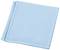 A folded, light blue microfibre cloth, lying on a white background. Suitable for cleaning delicate surfaces.