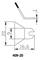 Technical drawing of a component with dimensions: Length 16.6 mm, Width 20 mm, Height 9 mm. Contains dimensioning and angles.