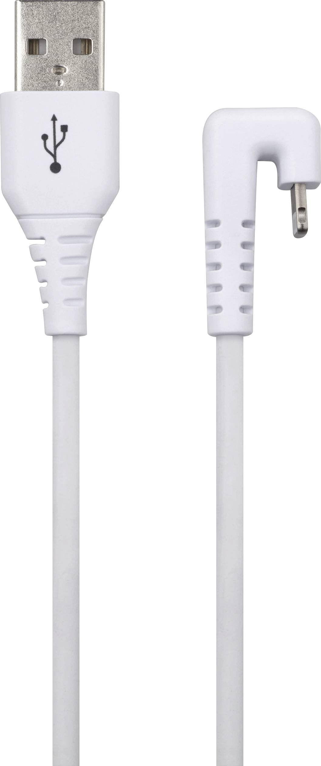 Renkforce USB cable USB 2.0 USB-A plug, Apple Lightning plug 1.00 m White RF-4598340-1