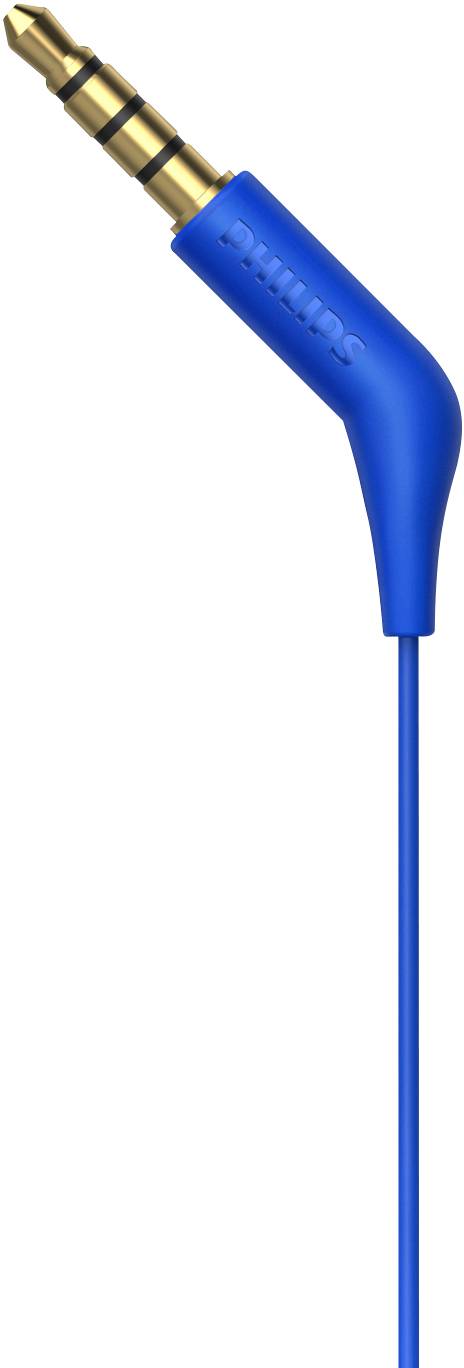 Philips E1105BL In-ear headphones Corded (1075100) Blue Volume control-1