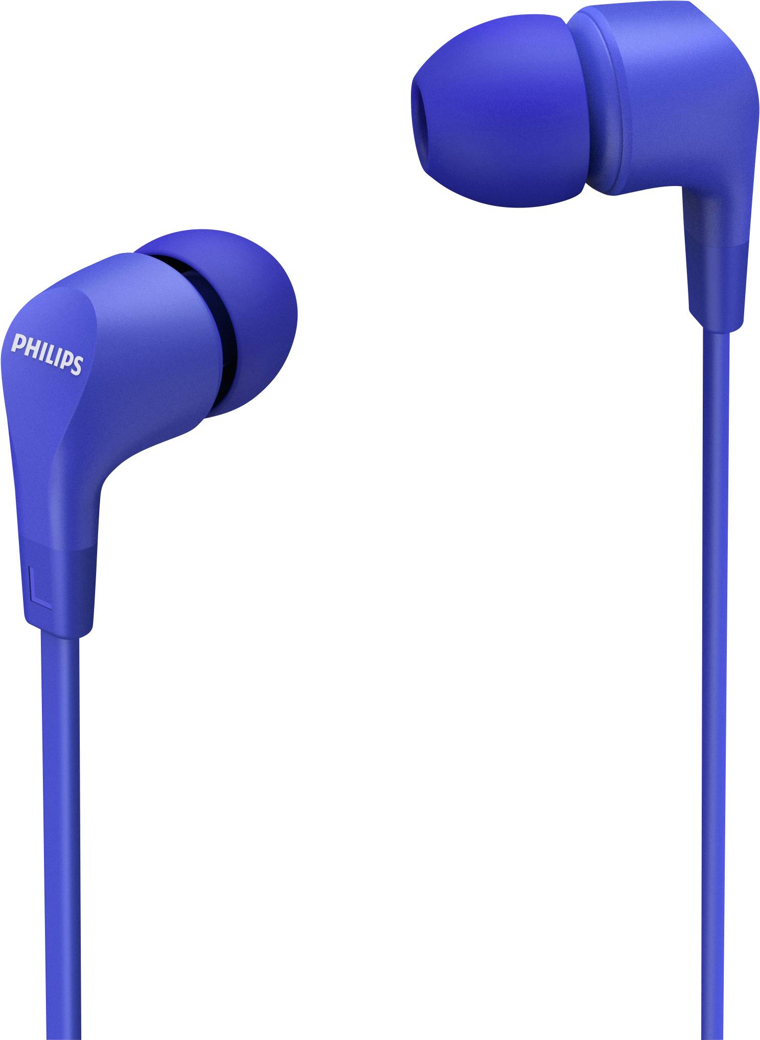 Philips E1105BL In-ear headphones Corded (1075100) Blue Volume control-4