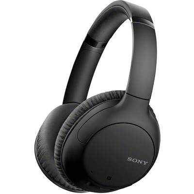 Sony WH-CH710N   Over-ear headphones Bluetooth® (1075101), Corded (1075100)  Black Noise cancelling Volume control