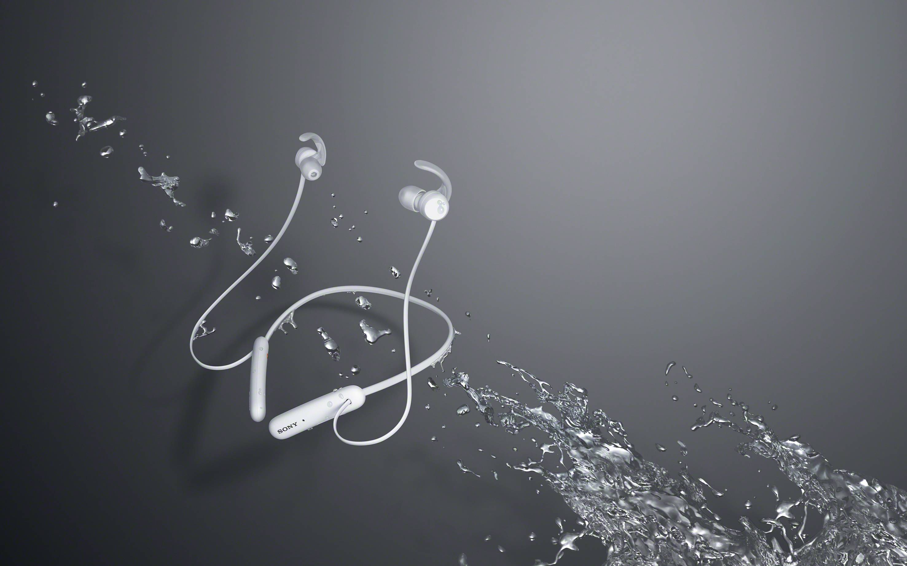 Sony WI-SP510 In-ear headphones Bluetooth® (1075101) White Waterproof, Neckband, Volume control Sports-2