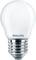 A white light bulb with the 'PHILIPS' inscription on the front.