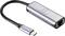 Renkforce USB-C to Ethernet Adapter in Silver. It enables network connection via a USB-C port.