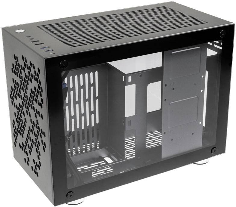 Kolink Rocket Heavy Mini tower Casing, Game console casing Black Built-in fan, Dust filter, Window-2