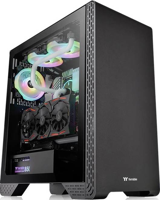 Thermaltake S300 TG Midi tower PC casing Black