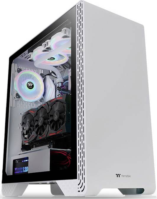 Thermaltake S300 TG Snow Edition Midi tower PC casing White