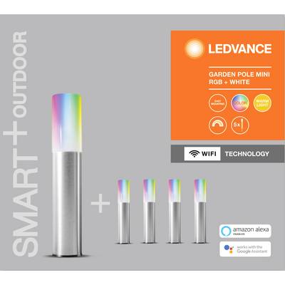 LEDVANCE 4058075478190 SMART+ GARDENPOLE MINI MULTICOLOR RGBW WIFI LED garden light LED (monochrome) Built-in LED 3.8 W -7