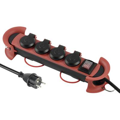 Maxtrack NV 61-5 L Power strip (+ switch) Black PG connector 1 pc(s)-0