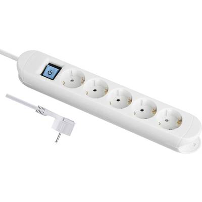 Image of Maxtrack NV 57-1,5 WL Power strip (+ switch) White PG connector 1 pc(s)