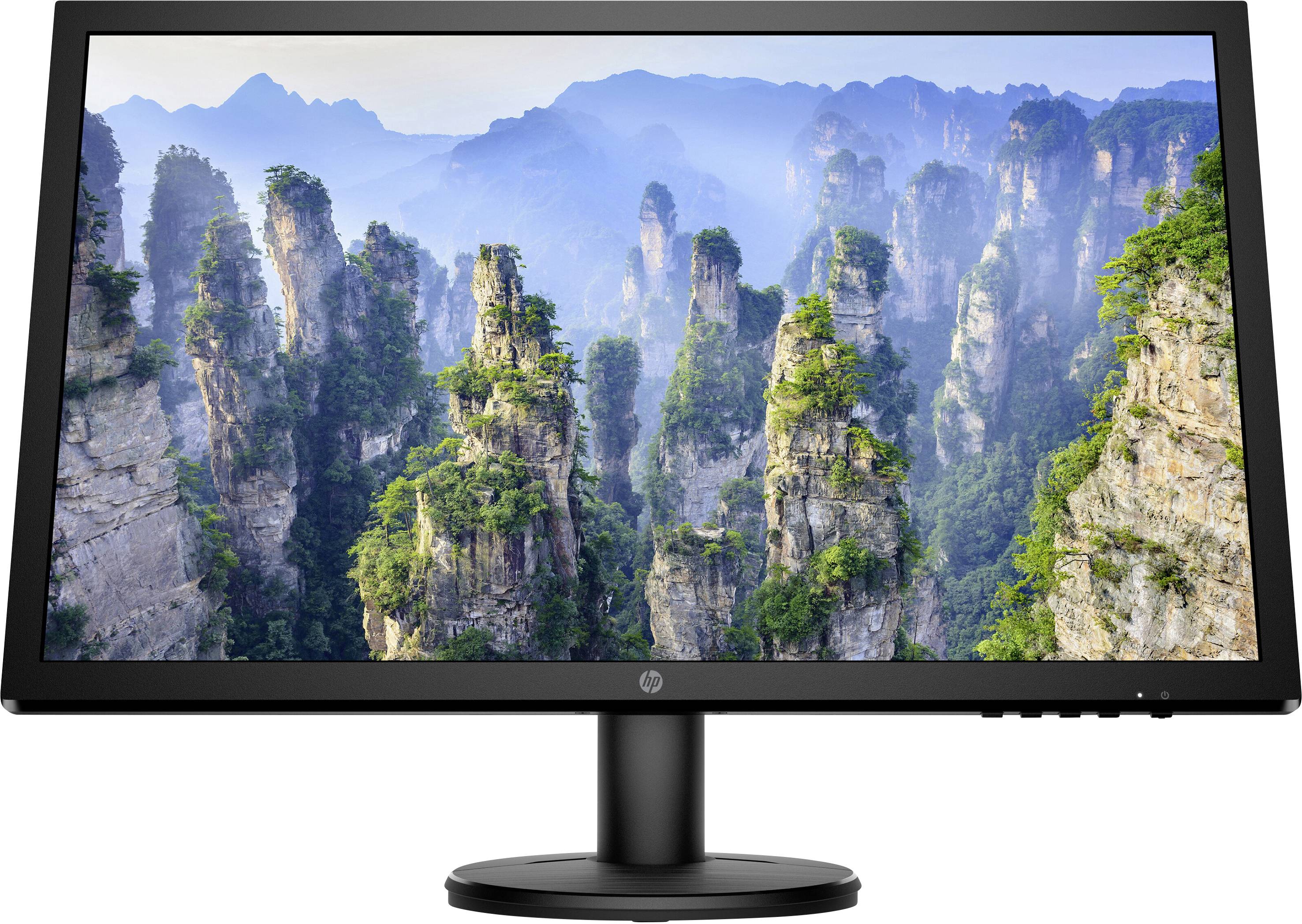 HP V24 FHD LED 61 cm (24 inch) EEC A+ (A+++ - D) 1920 x 1080 p Full HD 1 ms VGA, HDMI™ TN LED