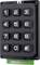 A black 12-key numeric keypad with keys '1' to '9', '0', '*', and '#'.